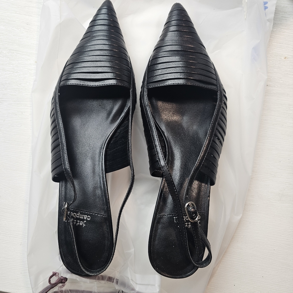Jeffery Campbell Stridze Slingback Black size 8.5